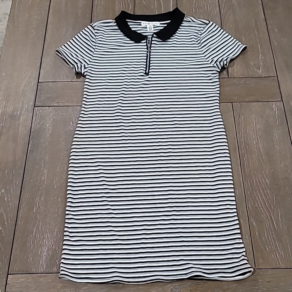 FINAL DROP Eye Candy Striped Polo Bodycon Dress Size Juniors XL - Picture 6 of 11